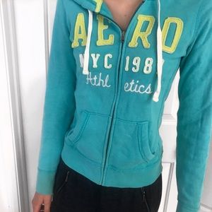 Blue Aeropostale Zip-Up Hoodie